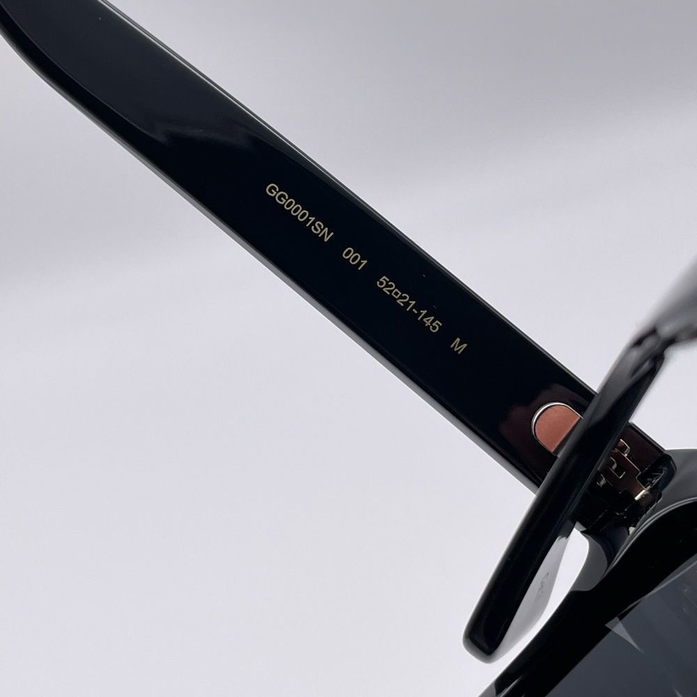 BRAND NEW GUCCI GG0001SN 001 Black/Black Smoke Men Sunglasses - Picture 4 of 12